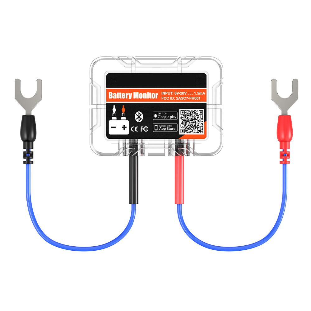 BM200 Автомобильный монитор аккумулятора Bluetooth Тестер аккумулятора Инструмент для проверки запуска и зарядки black thankBUY