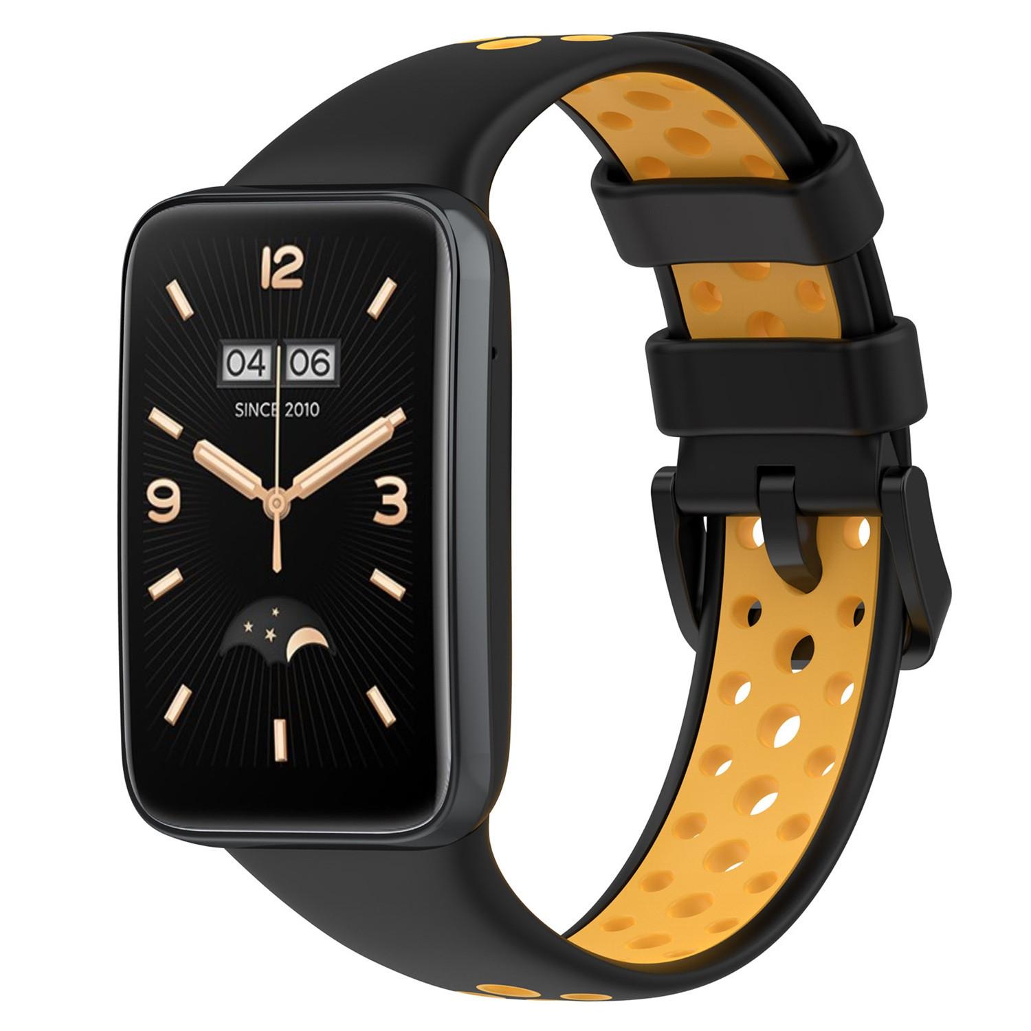 Ремешок для Xiaomi Mi Band 7 Pro, силиконовый браслет-браслет, умные часы для Miband 7 Pro, ремешок для часов One Size жёлтый WADE3