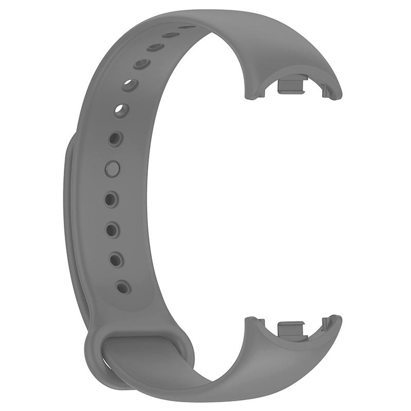 Мягкий силиконовый ремешок для браслета, сменный ремешок для Xiaomi Mi Band 8, 7, 6, 5, 4, 3, ремешок для часов, сменный умный браслет, аксессуары For Mi Band 8 серый Smartwatch Accessories
