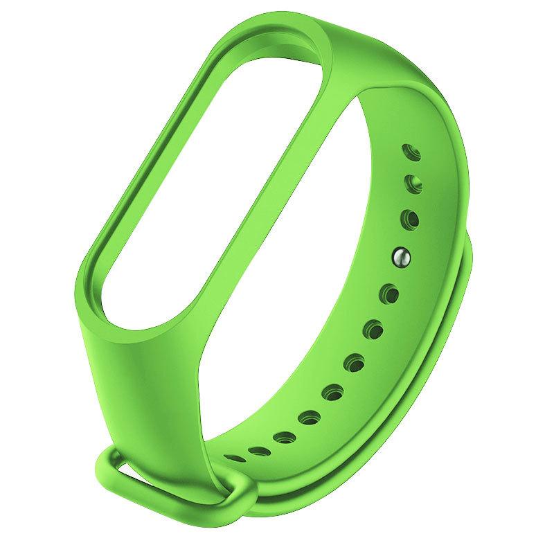 Мягкий силиконовый ремешок для браслета, сменный ремешок для Xiaomi Mi Band 8, 7, 6, 5, 4, 3, ремешок для часов, сменный умный браслет, аксессуары For Mi Band 3/4/NFC трава зеленый Smartwatch Accessories