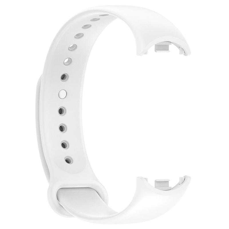 Мягкий силиконовый ремешок для браслета, сменный ремешок для Xiaomi Mi Band 8, 7, 6, 5, 4, 3, ремешок для часов, сменный умный браслет, аксессуары For Mi Band 8 белый Smartwatch Accessories