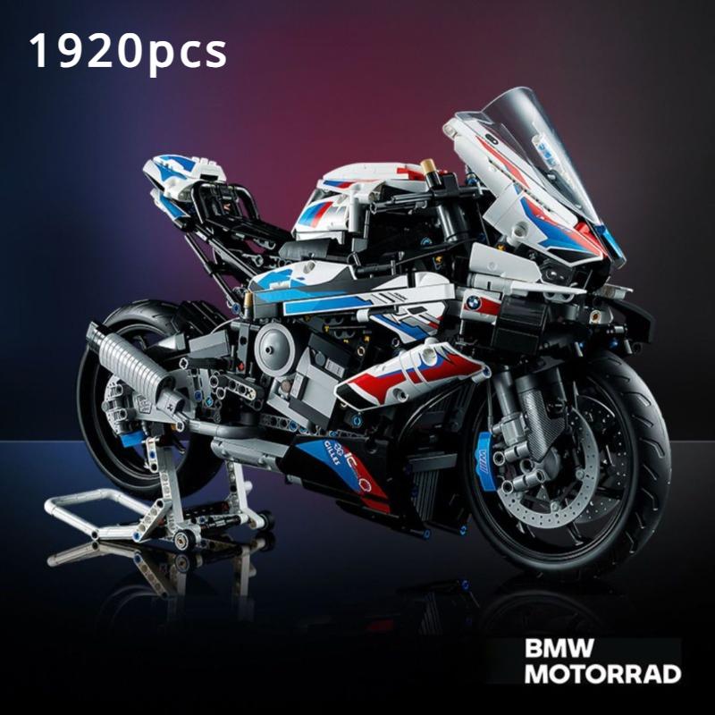 Мотоцикл M1000RR, строительный блок, игрушечная модель, детский подарок на день рождения для мальчиков и девочек black BUILDING BLOCK TOP