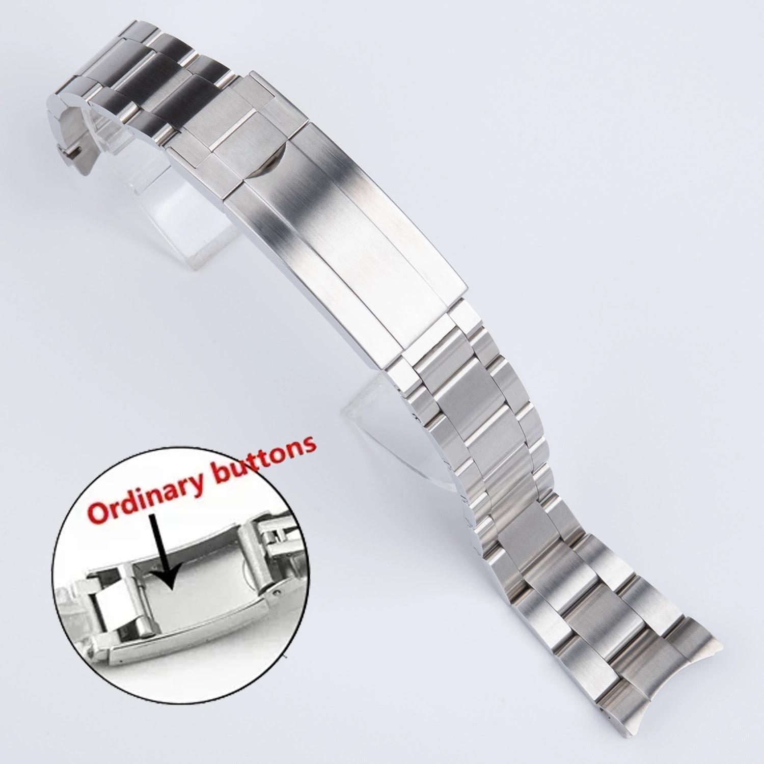 Ремешки для часов Relox SUB DAYTONA NH35 NH36 Мужские ремешок для часов с застежкой Glide Lock Цельный 20 мм 21 мм Браслет для часов из нержавеющей стали 904L 20mm white Home Of Auto Parts