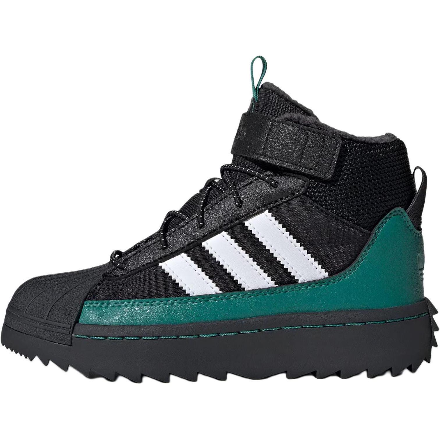 Adidas Originals Superstar Winter Trek Обувь Повседневная Удобная Прочная Высокая Уличная Обувь Детская Обувь Черный ID1015 30 black