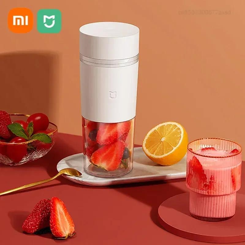Портативный миксер-соковыжималка XIAOMI MIJIA 2, электрический мини-блендер для фруктов, овощей, быстрого измельчения льда, приготовления сока, кухонный комбайн white