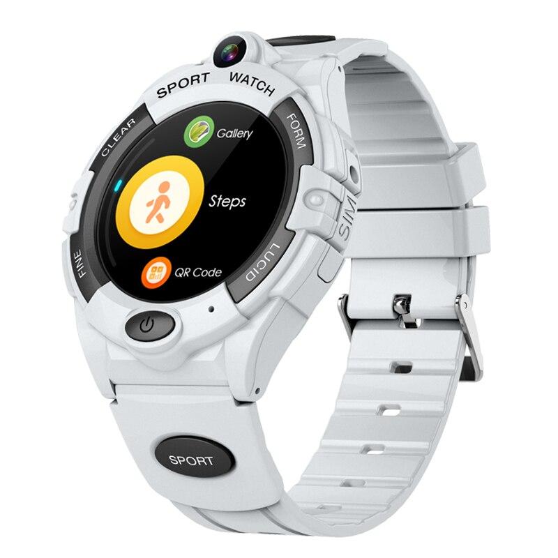 SIM 4G Call Smart Watch Умные часы для взрослых и детей GPS-позиционирование WIFI Соединение Видеозвонок 4G SIM-карта SOS для мальчиков и девочек Водонепроницаемые смартфоны белый SCIONE