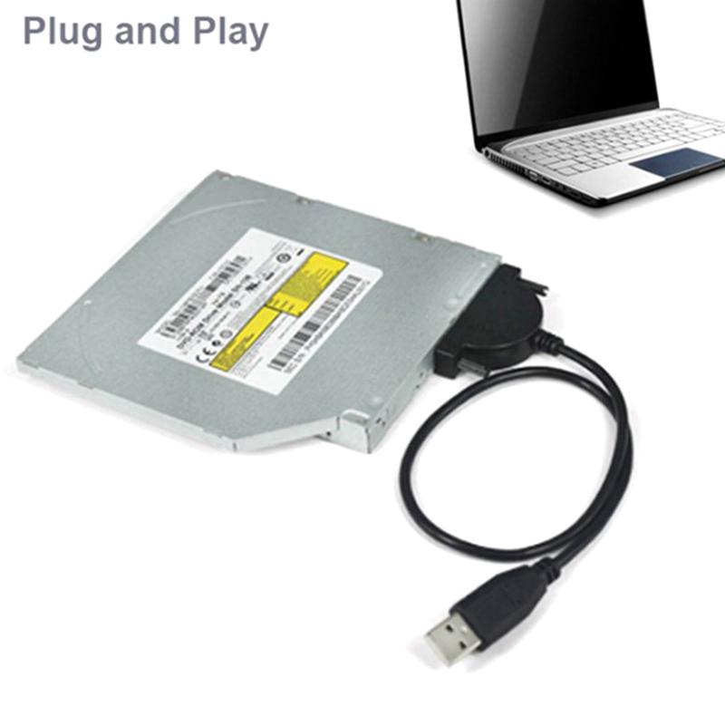 Кабель Usb 2.0 Sata Кабель привода CD/DVD-Rom Оптический драйвер Адаптер Кабель для ПК Ноутбука gray Sweet Home