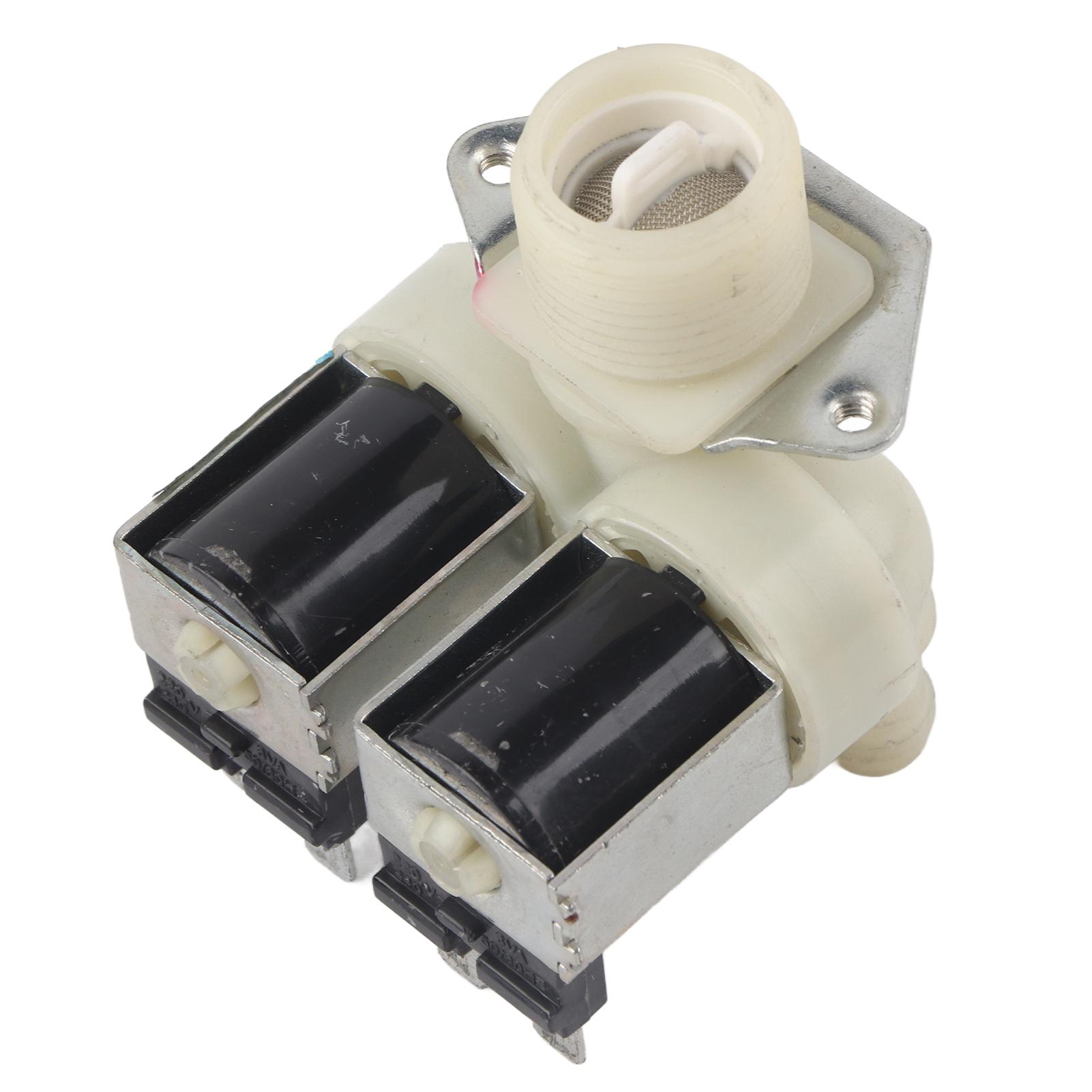Washing Machine Water Inlet Valve Replacement Solenoid Double Head Valve Washer Accessories beige Health & Beauty PRODUCT