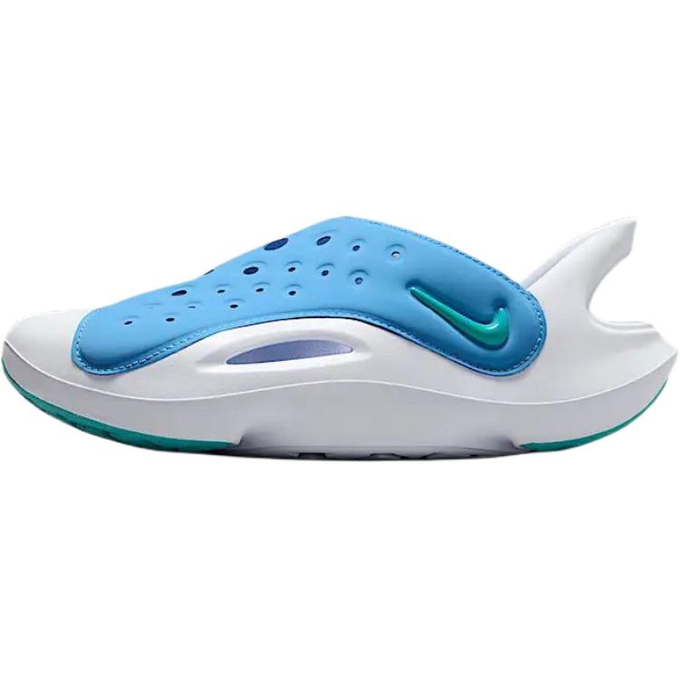 Nike Сандалии Aqua Swoosh GS  Hyper Royal/White/Powdered Cactus  FV6363-400 32 gray