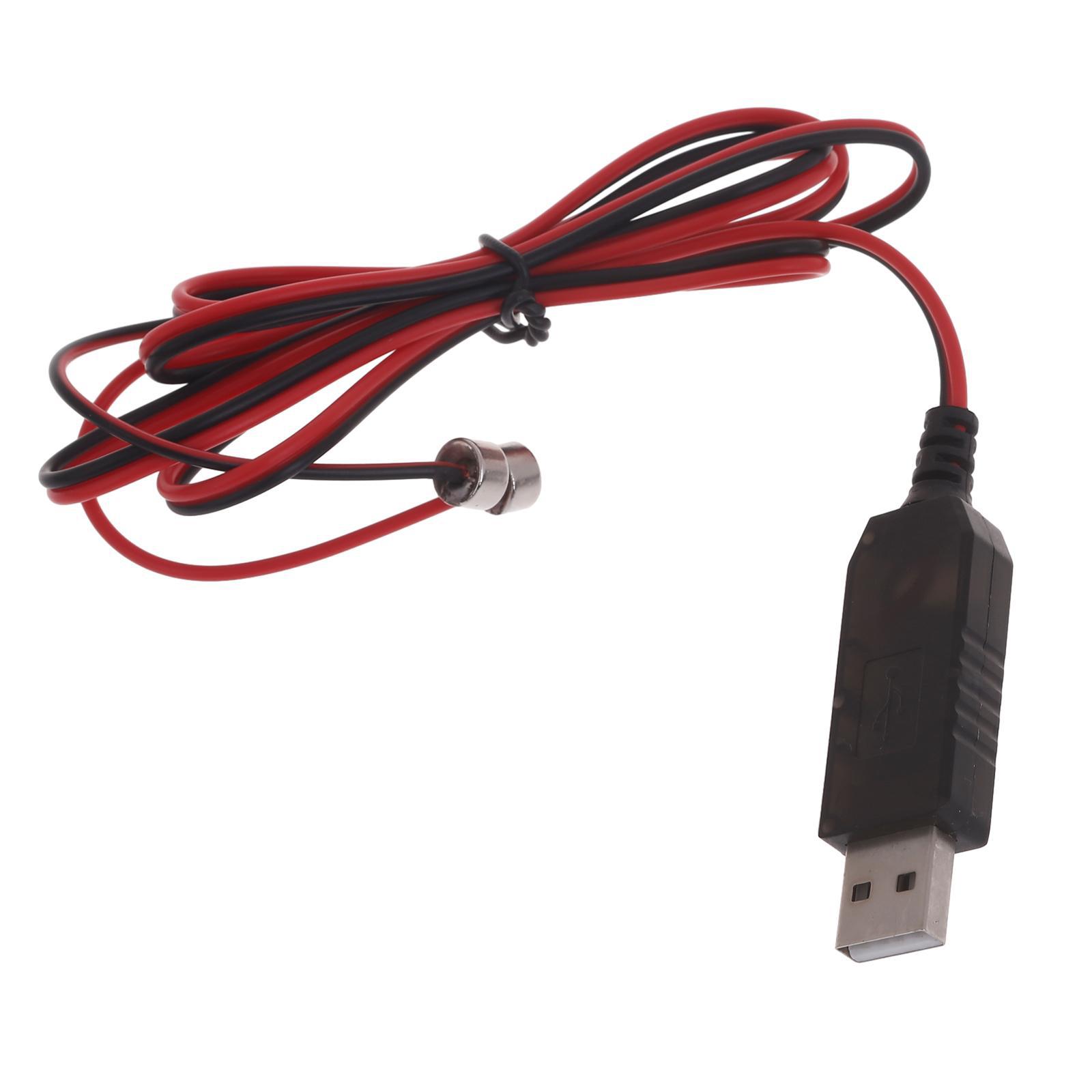Магнитный USB-кабель для зарядки, шнур питания для 3,7 В 14500 16340 26650, линия зарядки литиевых аккумуляторов black Xudikou