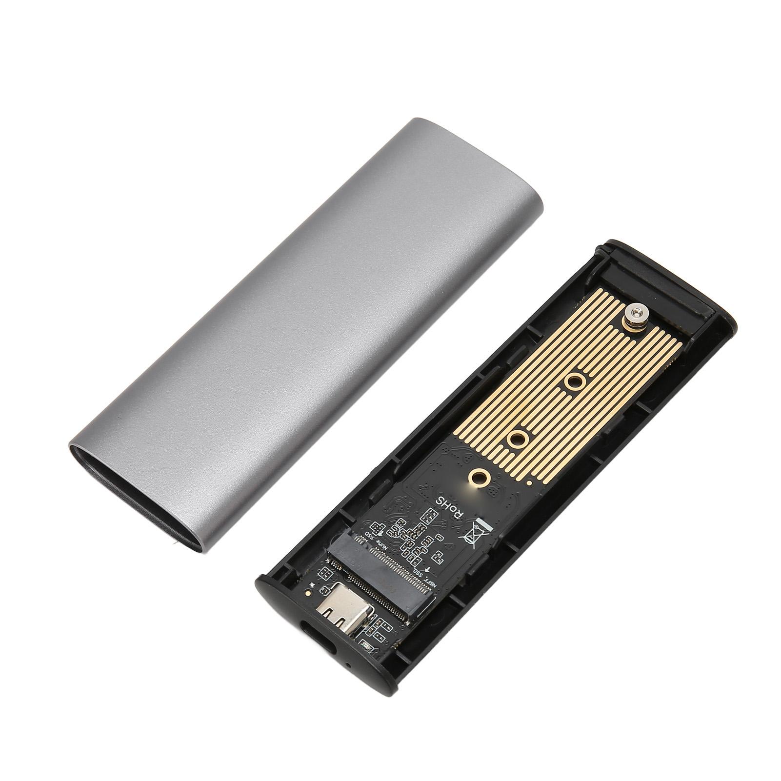 Адаптер-контейнер для M.2 NVME SATA SSD USB 3.2 Gen 2 10 Гбит/с с поддержкой UASP, из алюминиевого сплава, для PCIE NGFF SSD 2230 2242 2260 серый KONNWEI