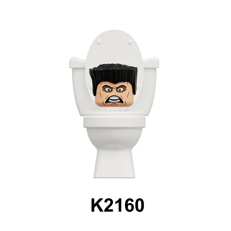 KDL821 серия туалетных игр, мужские мини-кирпичи, собранные строительные блоки, фигурки, детские пластиковые развивающие игрушки black Happy Building Blocks