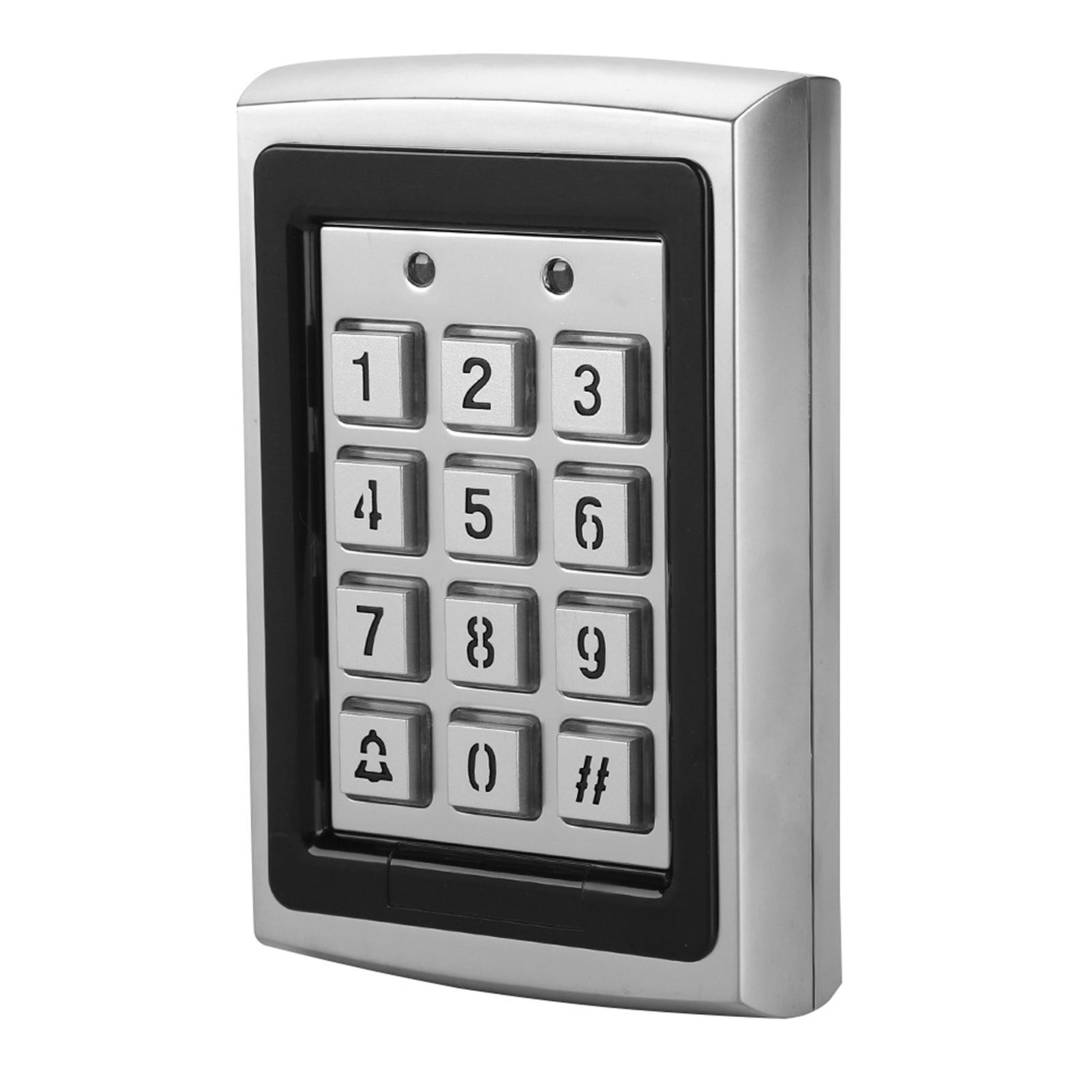 125 кГц металлический считыватель RFID-карт с паролем, клавиатура для контроля доступа с подсветкой black Painter