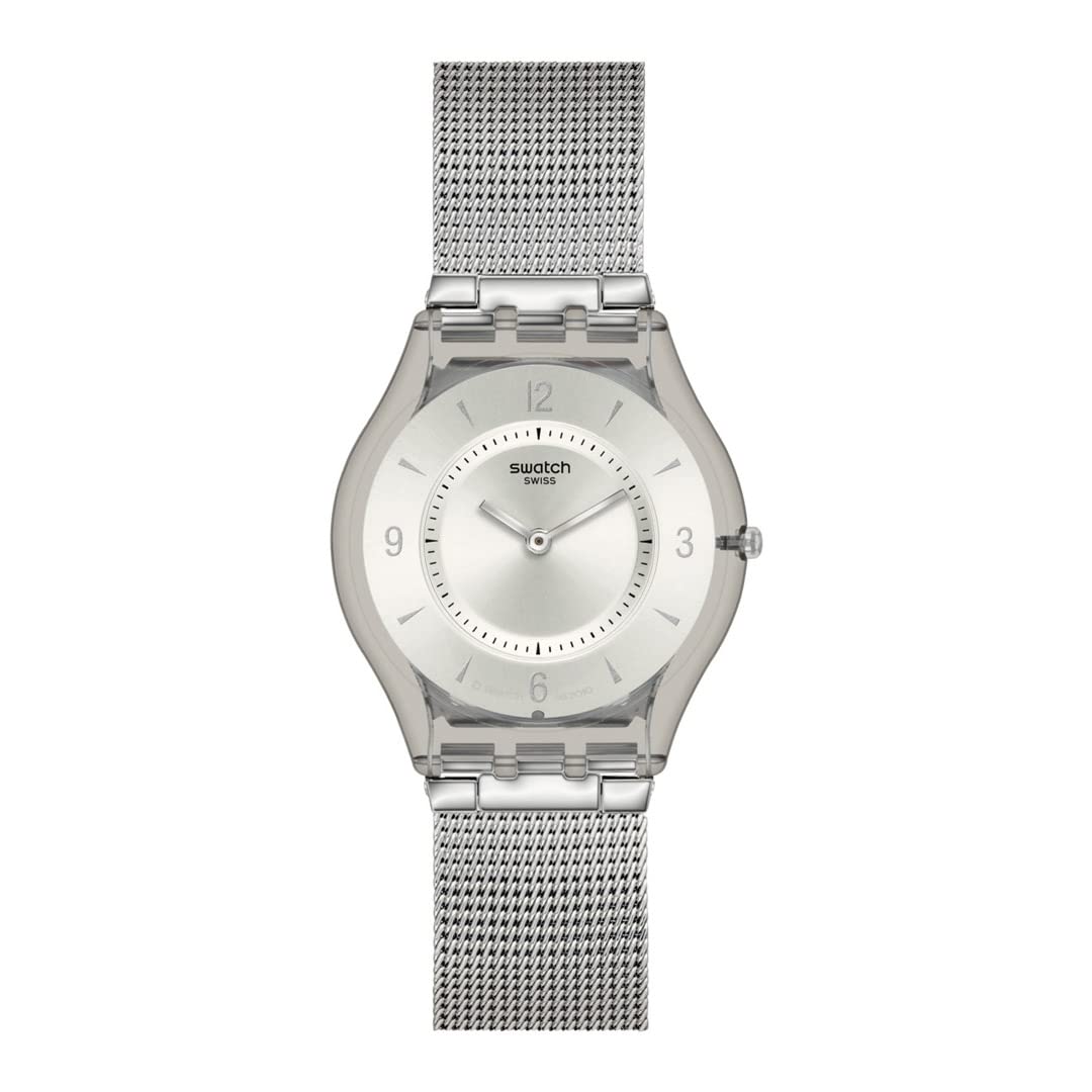 Swatch METAL KNIT Основные наручные часы SS08M100M white
