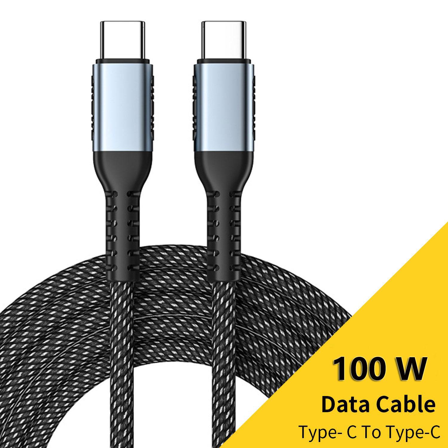 PD 100 Вт/240 Вт сверхбыстрый зарядный кабель для ноутбука планшета USB Type C кабель для передачи данных для Macbook Air iPad iPhone 15 Pro Max Xiaomi Dell HP 100W/1m gray Junmaocun