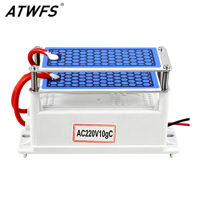 Генератор озона ATWFS 220 В 10 г Домашний очиститель воздуха Ozonizador Стерилизация запаха blue ATWFS Appliances