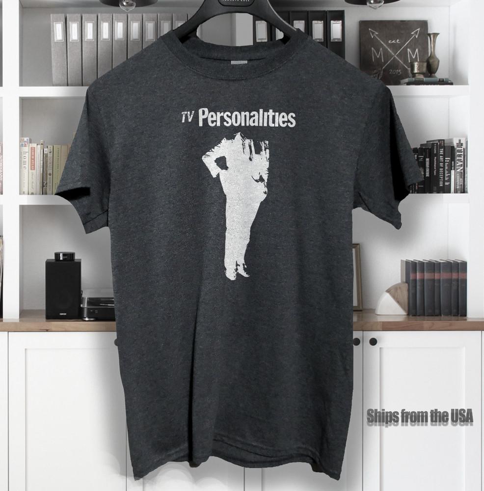 Футболка с принтом группы Television Personalities post punk swell maps teenage filmstars tv Унисекс XL gray C3su3lWe3r