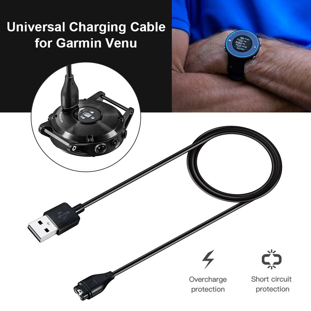 Зарядный провод для умных часов Garmin Venu 2 / Venu 2S / forerunner 745, кабель для зарядки браслета, USB-кабель для зарядки China Mainland black Cozy Cottage-Relax
