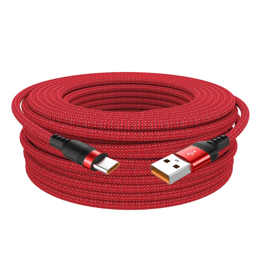 6A USB TYPE C USB-кабель для быстрой зарядки 3 м 5 метров USB C удлинительный зарядный кабель для Samsung Xiaomi OPPO OnePlus 1m red YTO phone case