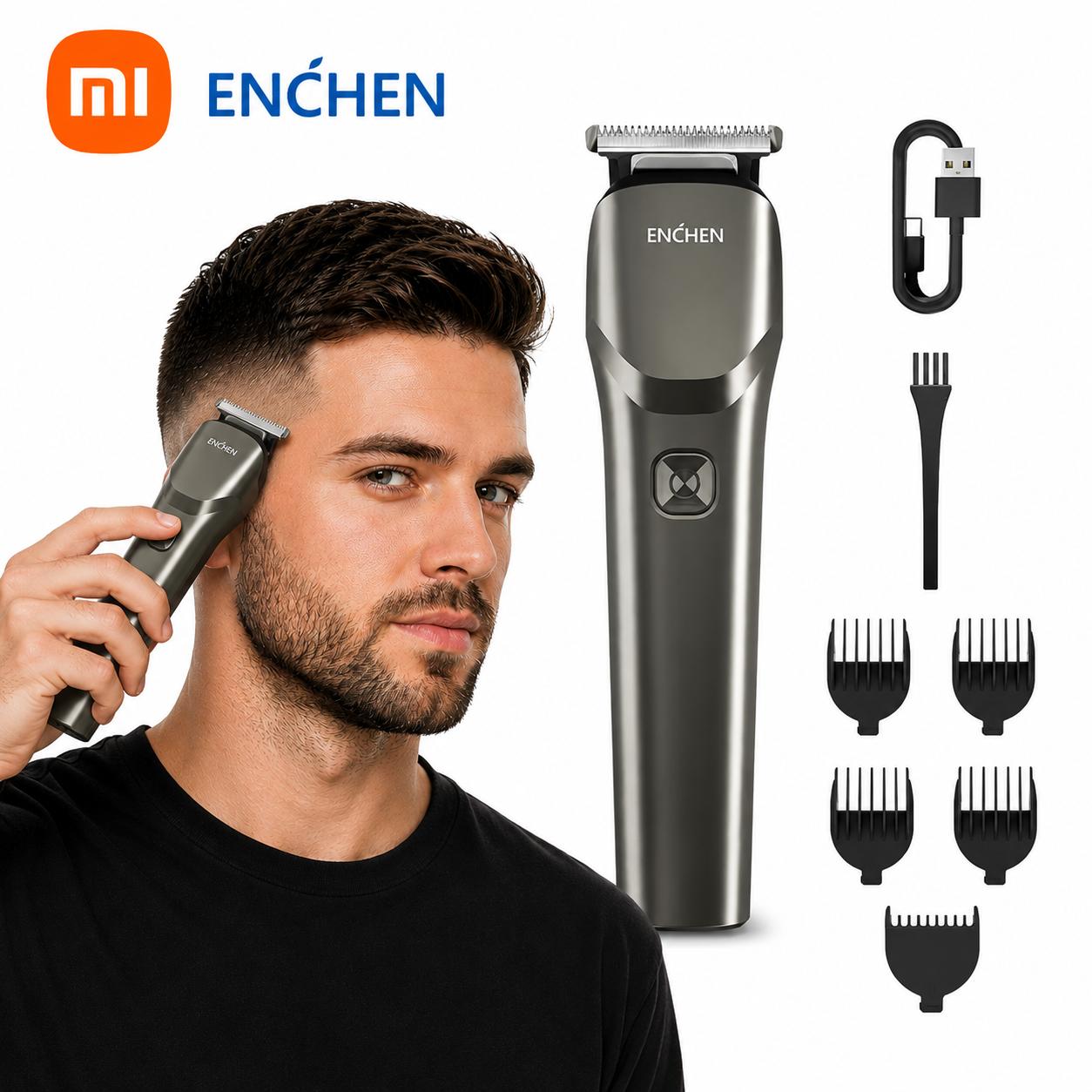 Xiaomi ENCHEN Beardo 2 триммер многофункциональный для бороды волос тела паха машинка для стрижки с дорожным фиксатором триммер для тела чёрный