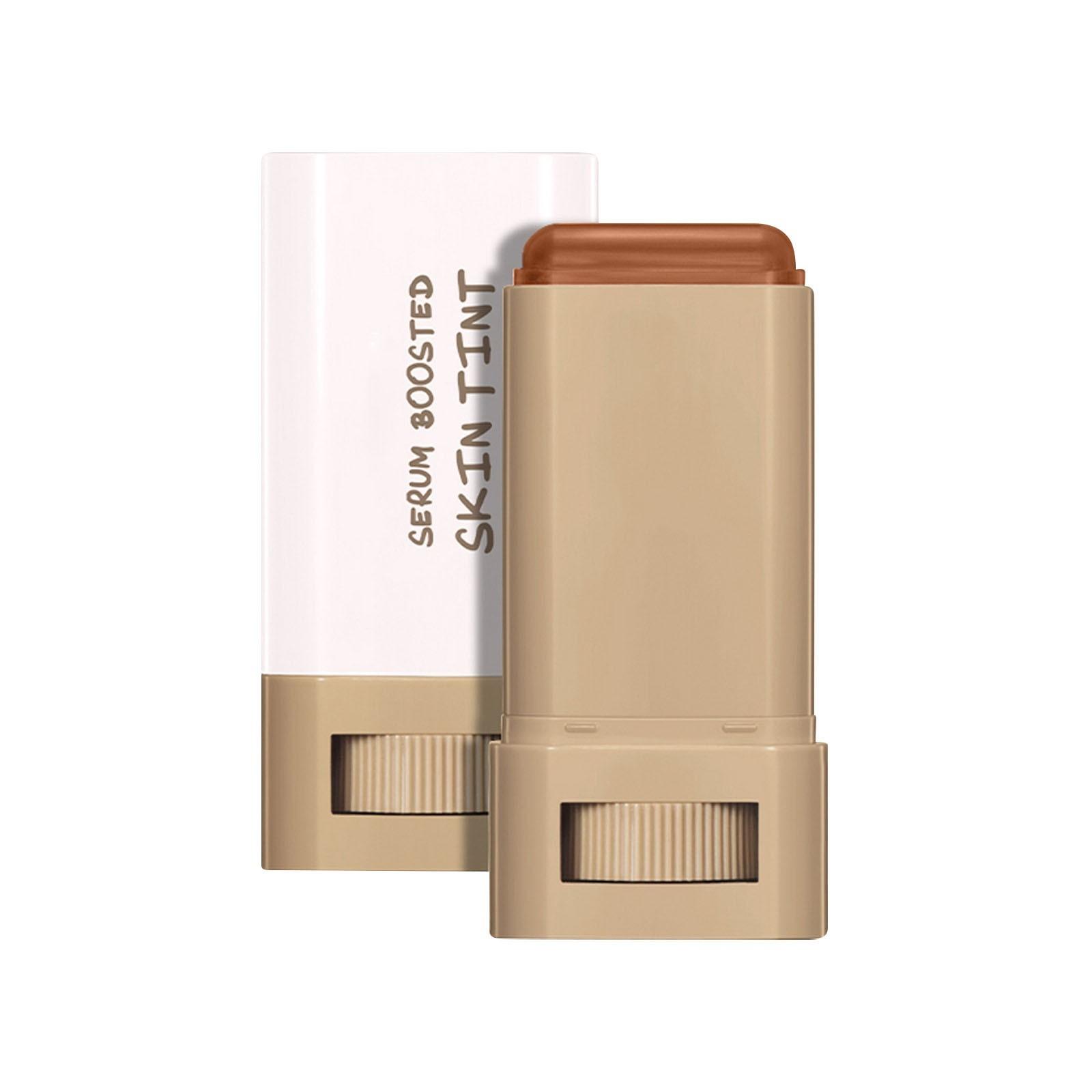 Тональный крем-стик Beauty Balm Serum Boosted Skin Tint, твердый тональный увлажняющий сывороточный карандаш-стик Foundation Face Stick для женщин One Size коричневый Jiangnan A