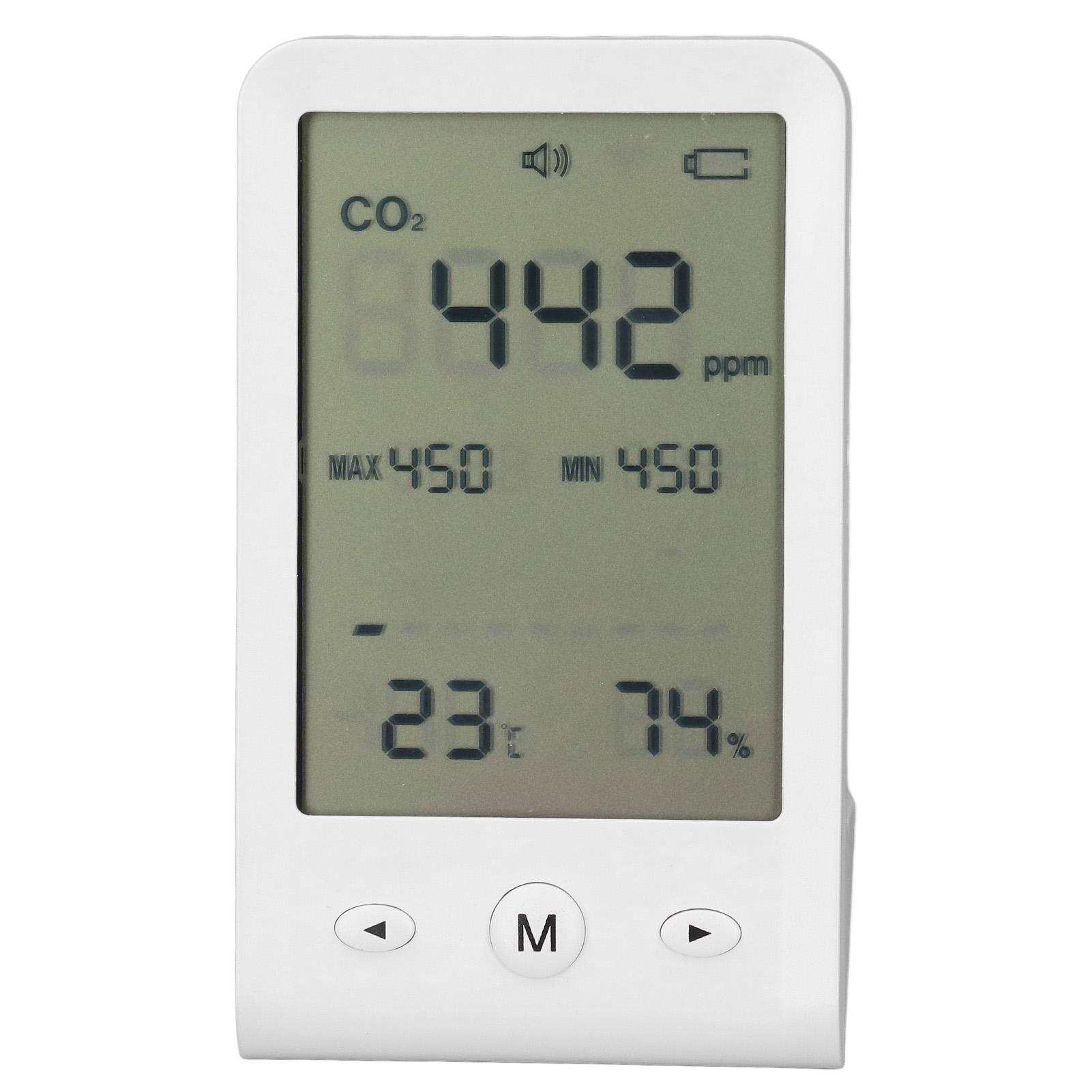Монитор CO2, термометр, гигрометр, высокоточный настольный детектор CO2, измеритель качества воздуха в помещении с gray DIYelecs