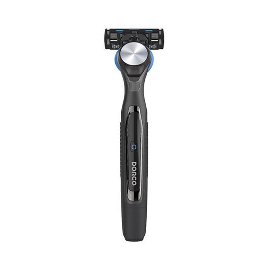 Подарочный набор бритвы Dorco PACE 3D Motion Power (Ручка + 5 лезвий + 74 мл пены для бритья) gray