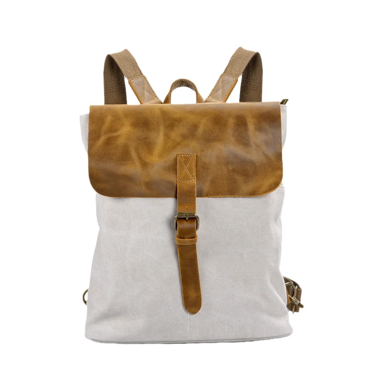 Mori Retro Ladies Rucksack Multifunctional Trend Can Crossbody Bag Can ... 30cmX7cmX33cm бежевый DR-clothing