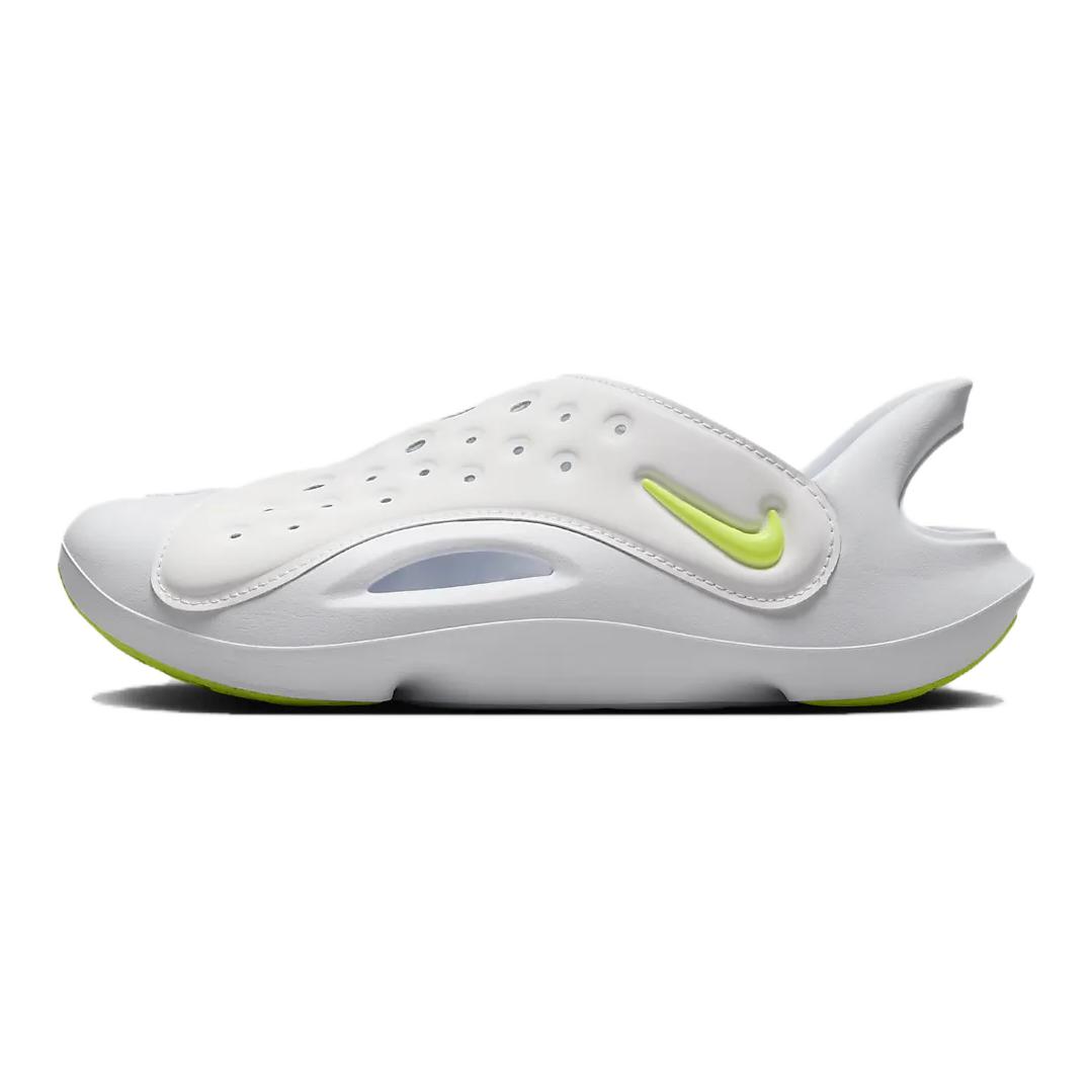 Сандалии Nike Aqua Swoosh для детей старшего возраста GS Белый Чистый платиновый Вольт FV6363-100 35 gray