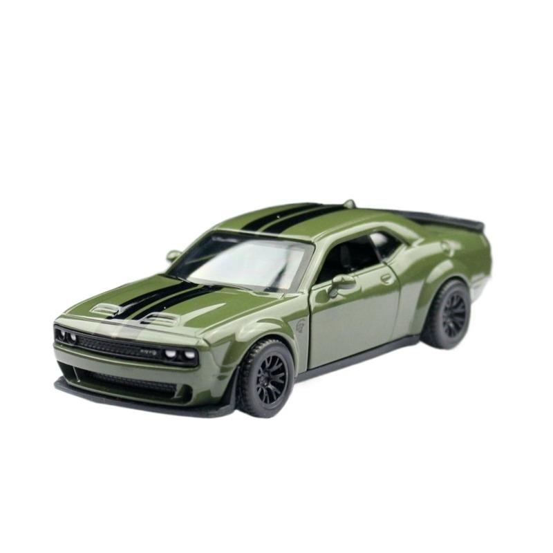 1/44 масштаб DODGE Charger SRT Hellcat сплав модель спортивного автомобиля литой металлический мускул гоночный автомобиль модель автомобиля имитационная детская игрушка подарок зелёный Fourall- Model Cars