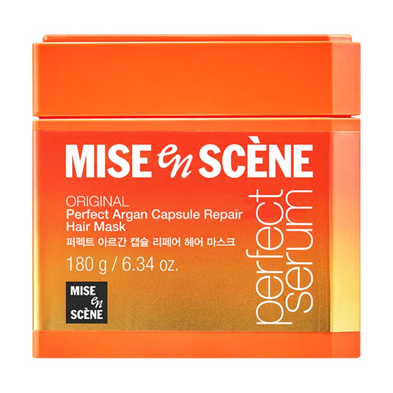 [Mise en scene] Perfect Argan Capsule Repair Hair Mask 180г red