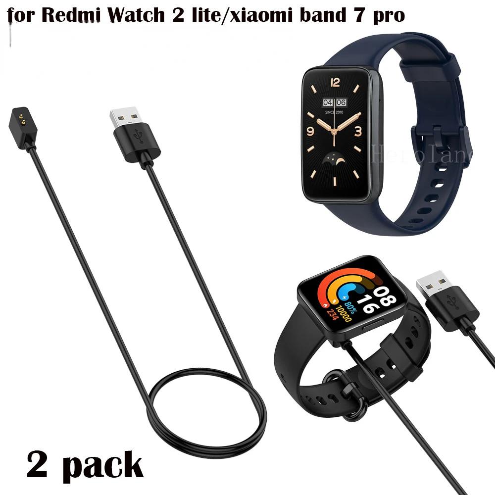 1M USB-кабель для зарядки для Xiaomi Mi Band 7 Pro / Redmi Watch 2 lite Аксессуары для смарт-часов Кабель-адаптер для док-станции black Case-2