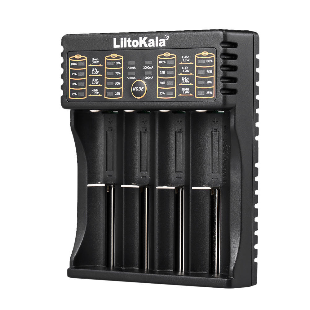 Умное зарядное устройство LiitoKala Lii-402 1,2 В 3,7 В 3,2 В 3,85 В AA/AAA для 18650 18490 18350 17670 gray 3d printing machine