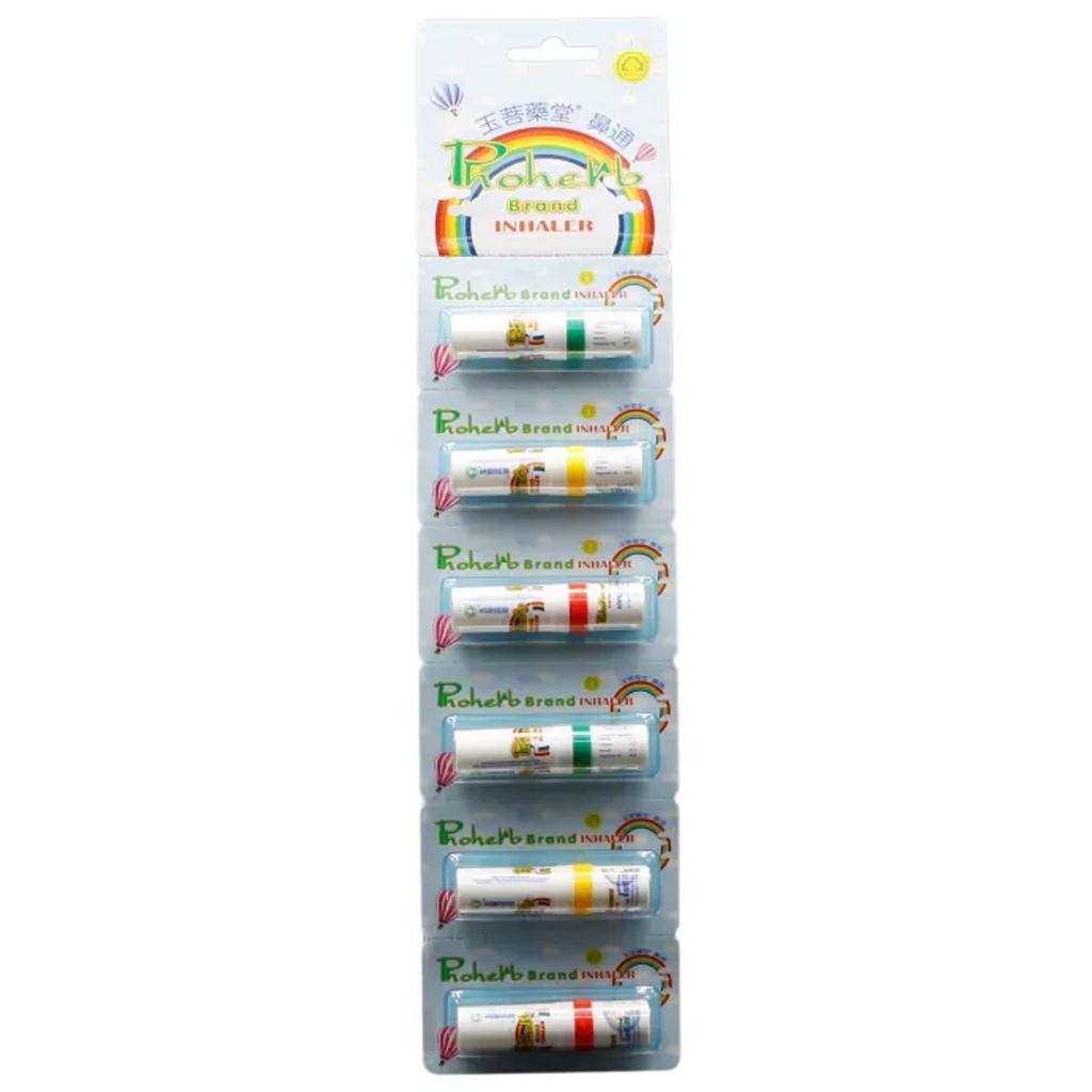 PHOHERB Травяной ингалятор 2 мл. х 6 шт. - Сделано в Таиланде 2 ml. x 6 pcs white HAAR Health & Beauty