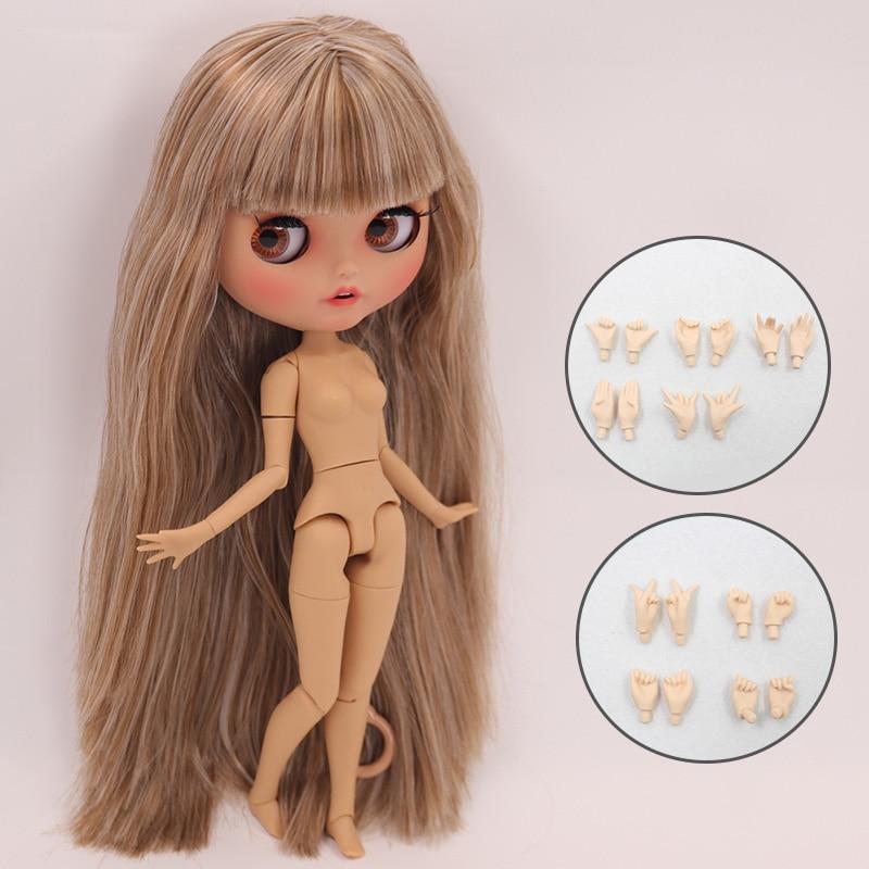 Кукла ICY blyth 1/6 BJD, шарнирное тело, коричневая кожа, матовое лицо, 30 см, игрушка в подарок, аниме для девочек SD brown DBS TOYS