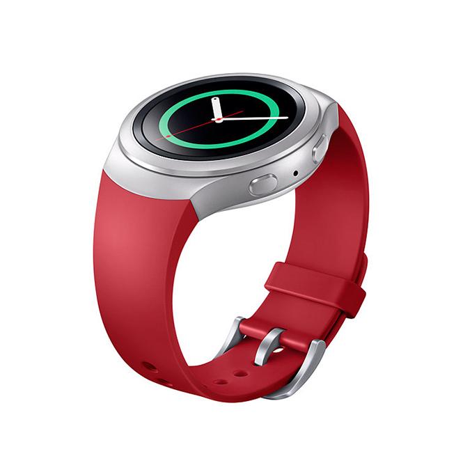 Для Samsung Gear S2 Sport Strap/Samsung galaxy watch band R720 R730 Smart Watch Band силиконовый браслет на запястье ремешок для часов Correa красный WHOP-A1