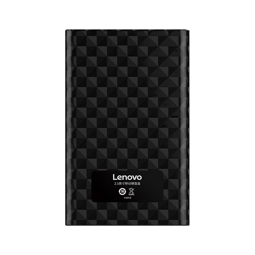 Lenovo S02 Корпус для жесткого диска 2,5-дюймовый корпус SSD SATAIII к USB3.0 Внешний чехол SATA 5 Гбит/с для коробки емкостью 6 ТБ для мобильного портативного жесткого диска чёрный