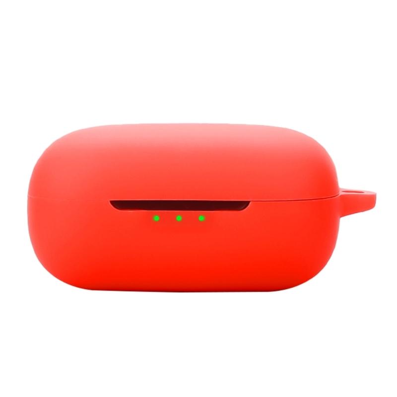 Защитный силиконовый чехол против царапин для наушников EarFun Air Pro 4, пылезащитный корпус, нецарапающийся красный HTD