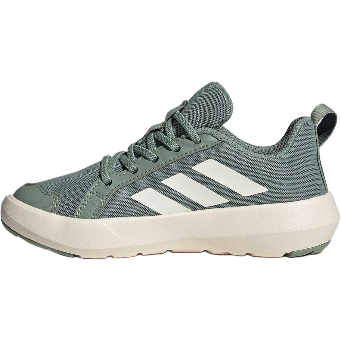 Adidas Terrex Boat C Удобные Нескользящие Прочные Низкие Уличные Ботинки Детская Обувь Зеленый Белый JS0733 28 white