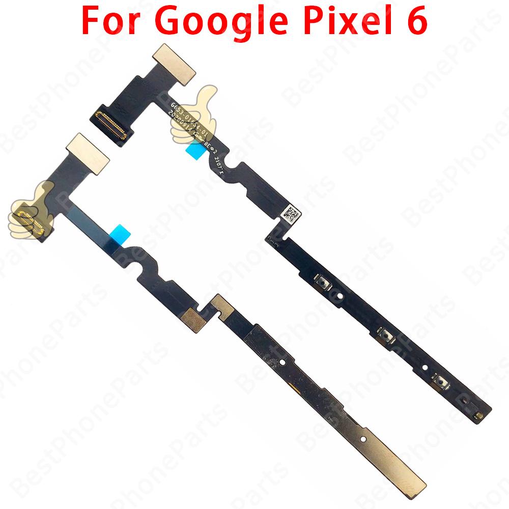 For Google Pixel 6 7 6a 7a Pro Pixel6 Pixel6a Pixel7 Pixel7a 7Pro Side Button Switch Volume Key Power On Off Flex Cable Parts Google Pixel 6 black Mobile phone parts specialist