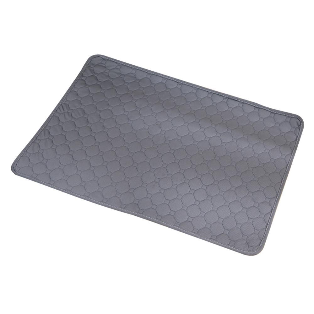 Многоразовый моющийся коврик для дрессировки щенков, кровать для сна для домашних животных, коврик для мочи собаки, чехол на автомобильное сиденье для домашних животных, коврик для мочи собаки, кошки S серый LChome