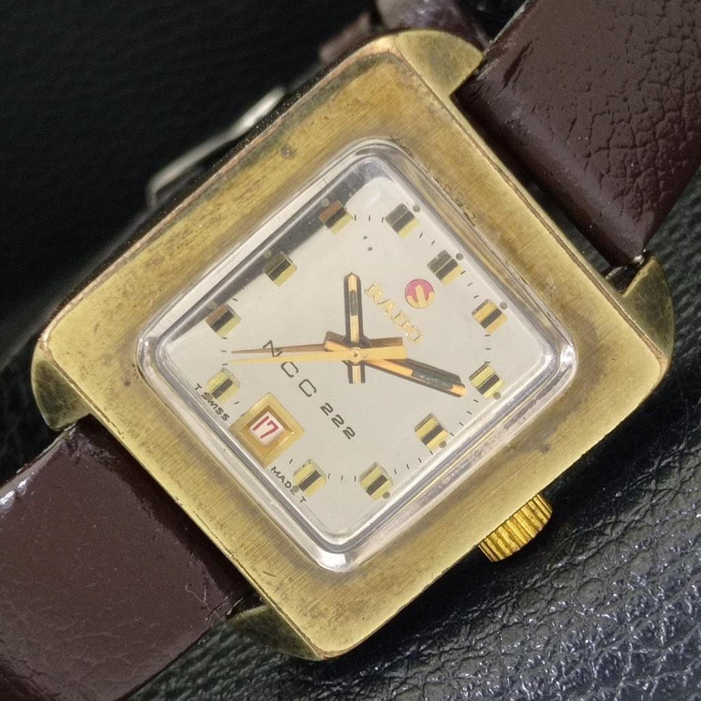 ВИНТАЖНЫЕ АВТОМАТИЧЕСКИЕ ЧАСЫ RADO NCC 222 SWISS ЖЕНСКИЕ С ОРИГИНАЛЬНЫМ ЦИФЕРБЛАТОМ a700353-5 beige Vintagewatches