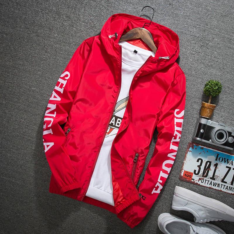 Мужские куртки ветровки в спортивном стиле 5XL red WTEMPO