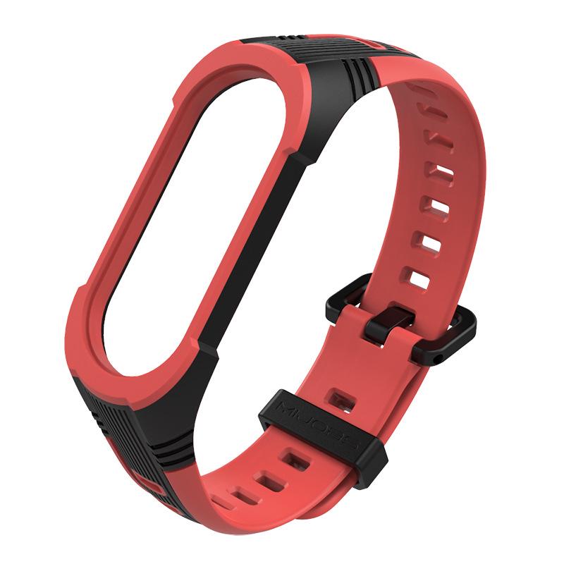 Силиконовый ремешок для Xiaomi Mi Band 7 5 6, сменный браслет, аксессуары для Mi Band 7 For Mi Band 7 red Smartwatch Accessories