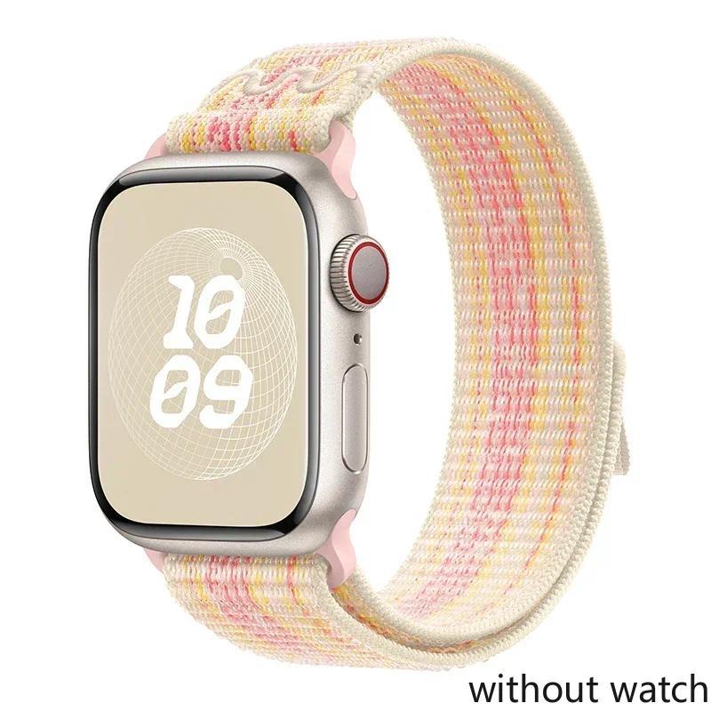 Нейлоновый спортивный ремешок для Apple Watch Ultra3 49 мм S11 42/46 мм S10 9 8 7 6 5 4 3 Браслет-петля для iWatch Series SE3 Ultra 2 46 мм 45 м Ultra 3 2 1 49mm beige HIMO Group