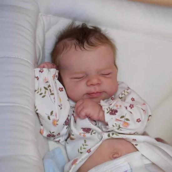 48 см кукла-симуляция Rebirth Baby, кукла-компаньон для новорожденных, имитация девочки-младенца белый PLUM TREE