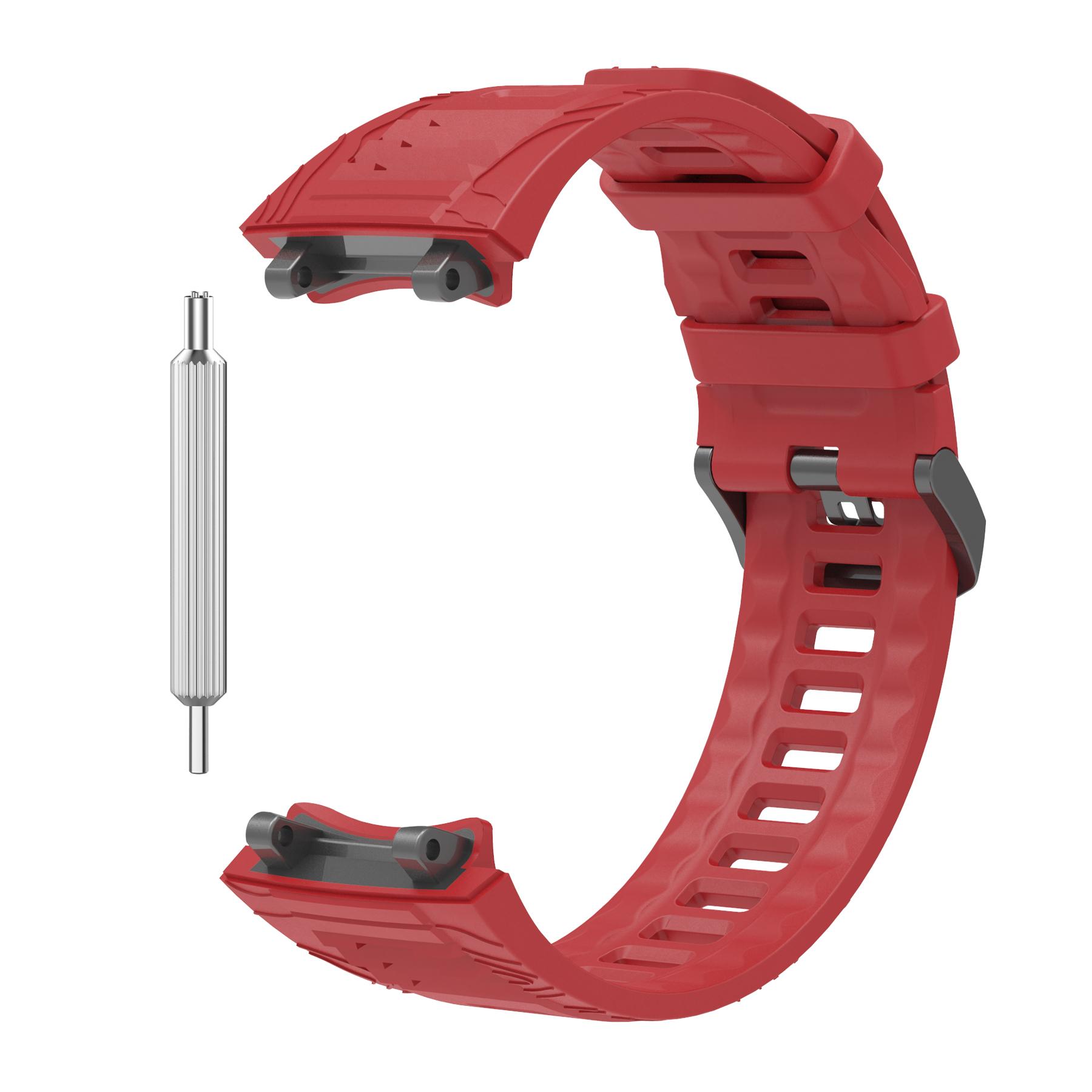 2025 Силиконовый ремешок для Amazfit T-REX 3 Мягкий ремешок Высококачественные умные часы С инструментом Браслет для умных часов Замена Аксессуары красный Homeware Essentials