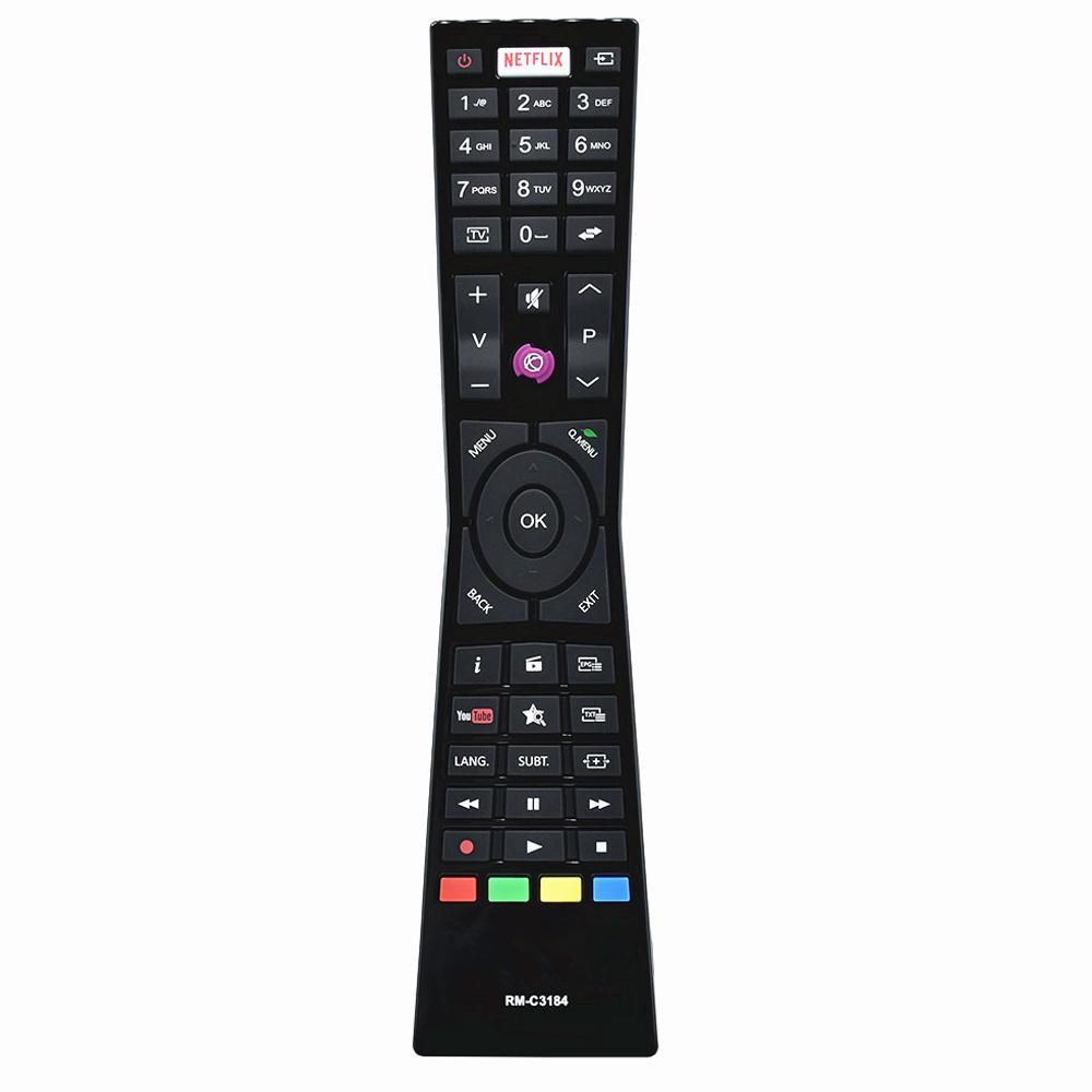Новый оригинальный пульт дистанционного управления RM-C3184 для смарт-телевизора JVC, подходит для LT-55VU72A LT-55VU63k LT-32VH52K LT-39VF52J LT-43VF52J LT-55V93JU black Bai Fen Bai-Digital 3C