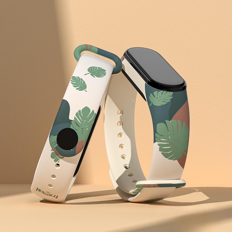 Ремешок для часов Xiaomi Mi Band 7 6 5 4 3 браслет силиконовый браслет MiBand 3 4 Band6 Band7 SmartWatch Accesso Mi Band 4 3 зелёный X-100H