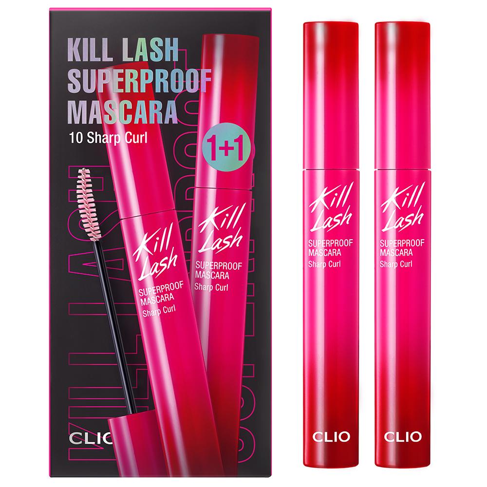 Тушь для ресниц Clio Kill Lash Super Proof 1+1, специальное предложение [1+1] 10 Clear curls red